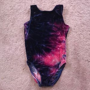 Navy/Purple/Pink Velvet Leotard